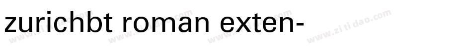zurichbt roman exten字体转换